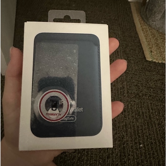 Apple Other - iPhone leather wallet in Baltic blue magsafe